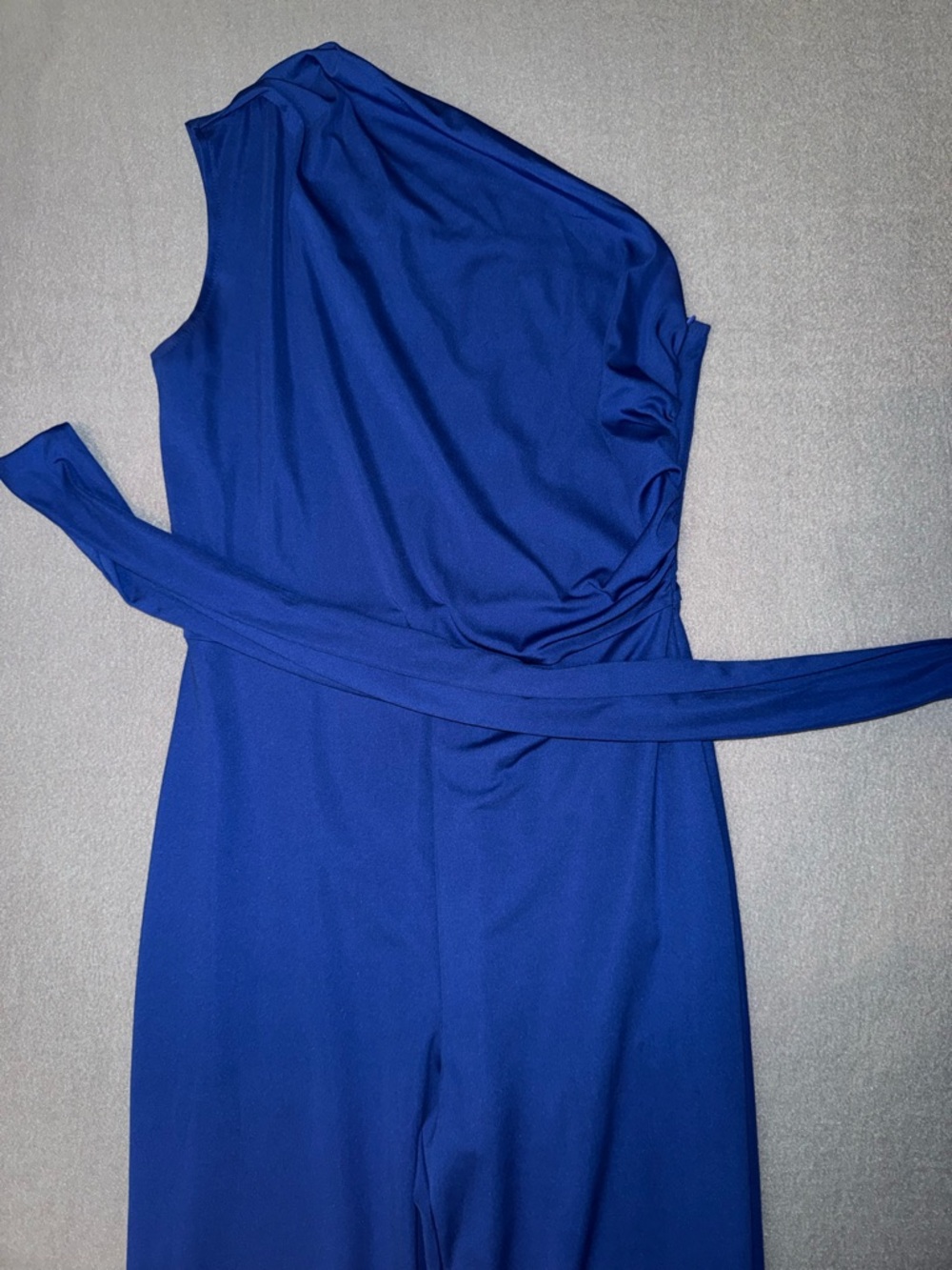 One-Shoulder Royal Blue Jumpsuit